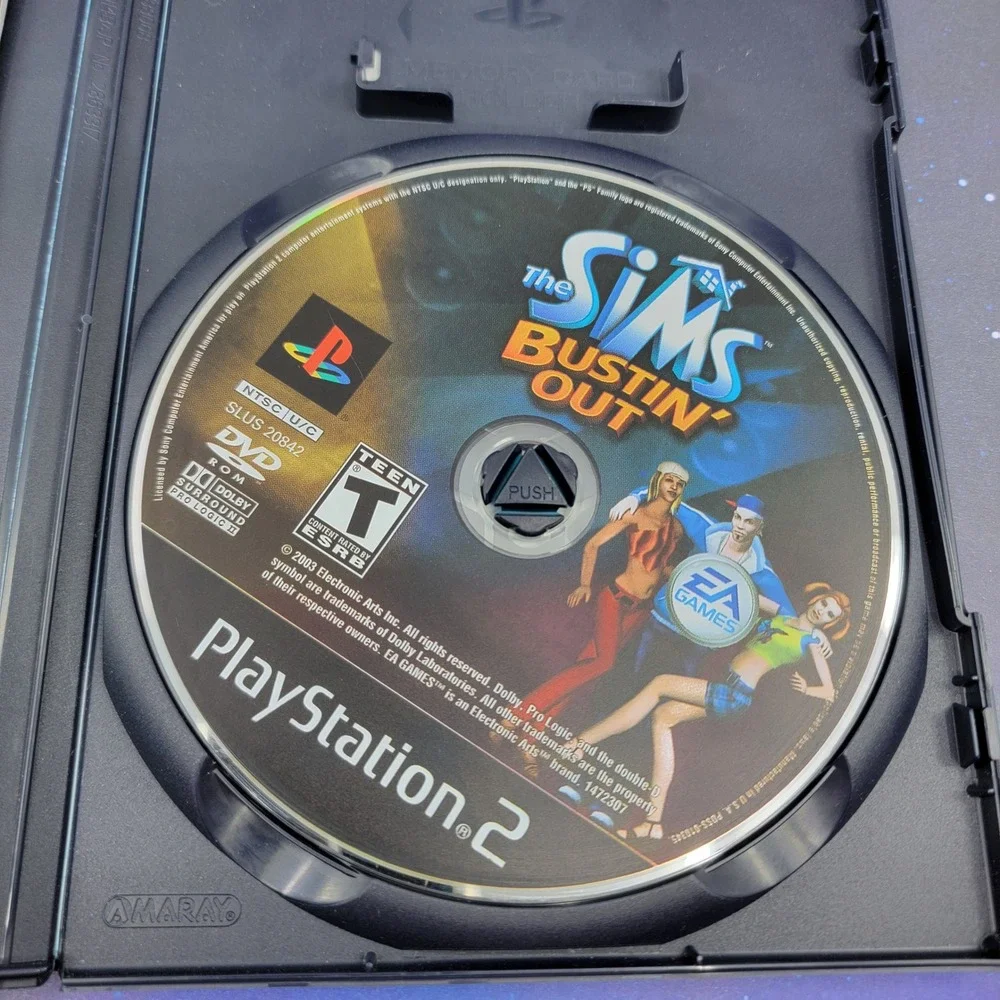 The Sims Bustin Out PS2 PlayStation 2 Game EA Games 2003 CIB Manual SLUS 20842